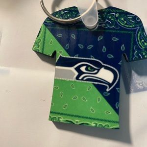 Seahawks double sided keychain